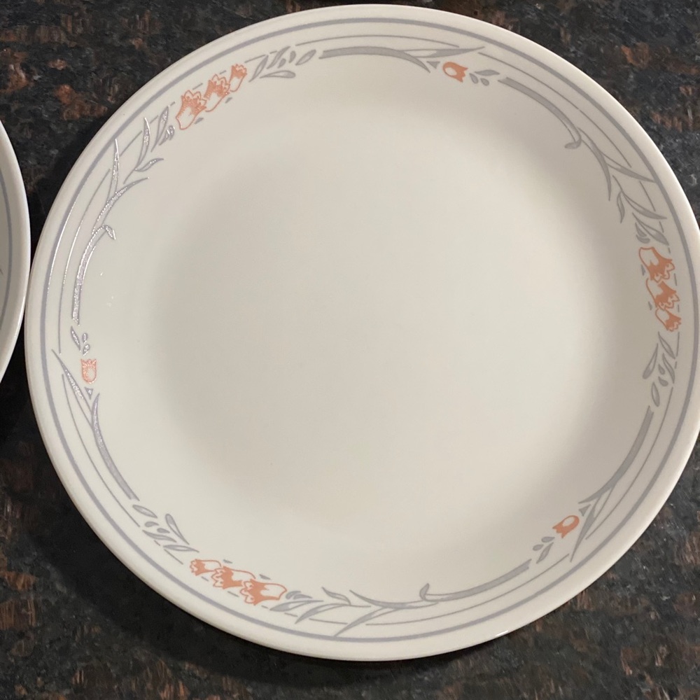 4 Corelle Rose 10.25” Dinner Plates - Picture 1 of 9